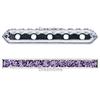 SWAROVSKI 77725 Rondelle Spacer Bars 4 Hole Amethyst/Gold